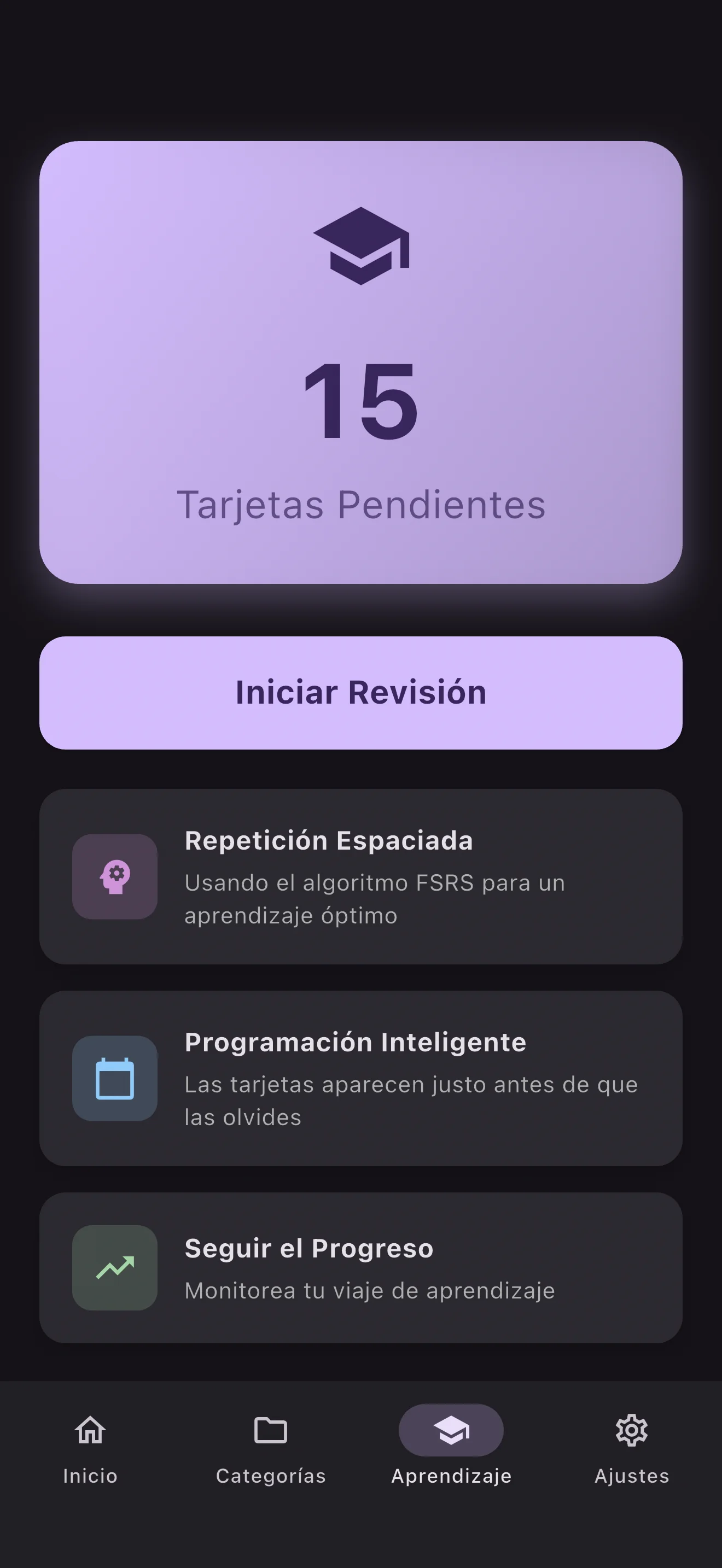 Inicia una revisión
